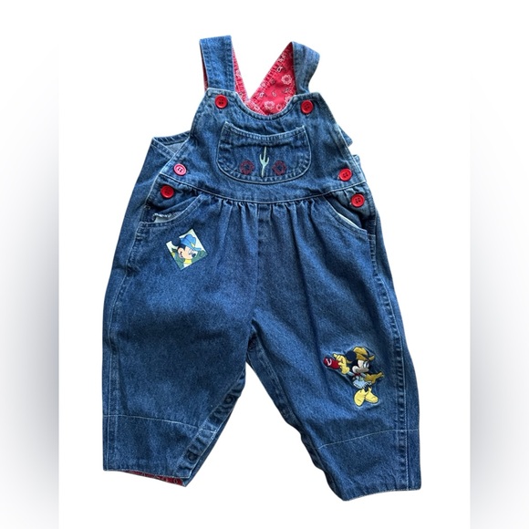 Western mickey & Minnie Overalls